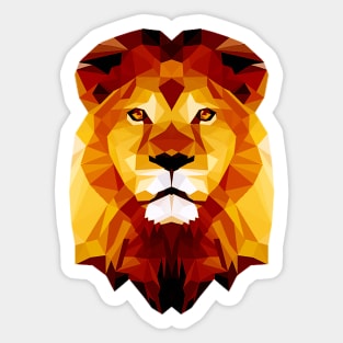 Abstract Lion Head Sticker